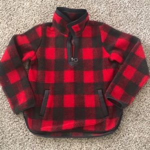 ABERCROMBIE BUFFALO CHECK PULLOVER WITH POCKETS